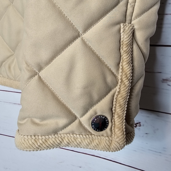 Lauren Ralph Lauren Petite Tan Zip Front Quilted Jacket - Picture 3 of 10